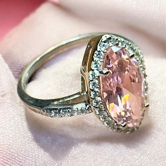 Pink Tourmaline Sterling Silver Ring (6.75) - Picture 8 of 8